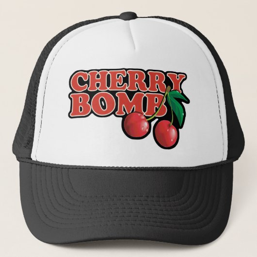 Cherry Bomb Trucker Hat Trucker Pet (Voorkant)