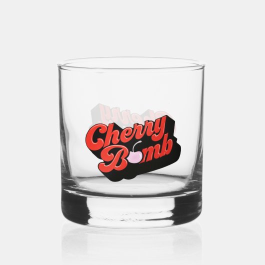 Cherry Bomb Whiskey Glass Whisky Glas (Achterkant)