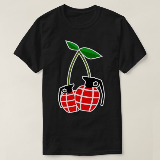Cherry Bombs, Cherry Grenades Design T-shirt (Design voorkant)