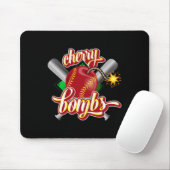 Cherry Bombs Logo Softll Team Matching Voor Meisje Muismat (Met muis)