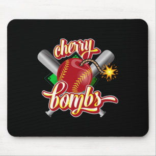 Cherry Bombs Logo Softll Team Matching Voor Meisje Muismat