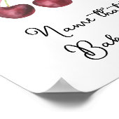 Cherry boog baby shower Naam dat baby voedsel Poster (Hoek)