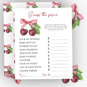 Cherry boog baby shower Prijs gokken spel