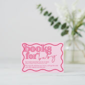 Cherry Book Request Enclosure Kaart voor Baby show (Staand voorkant)