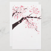 Cherry-boom Briefpapier (Voorkant / Achterkant)