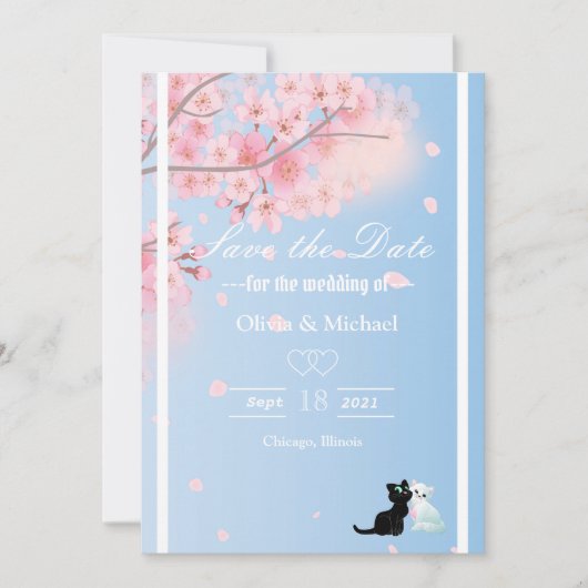 Cherry-boom Save The Date (Voorkant)