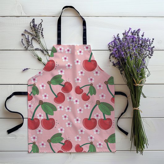 Cherry bovenaan schort