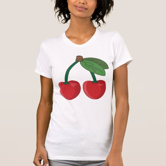 Cherry bovenaan t-shirt (Voorkant)