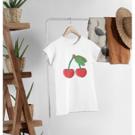 Cherry bovenaan t-shirt