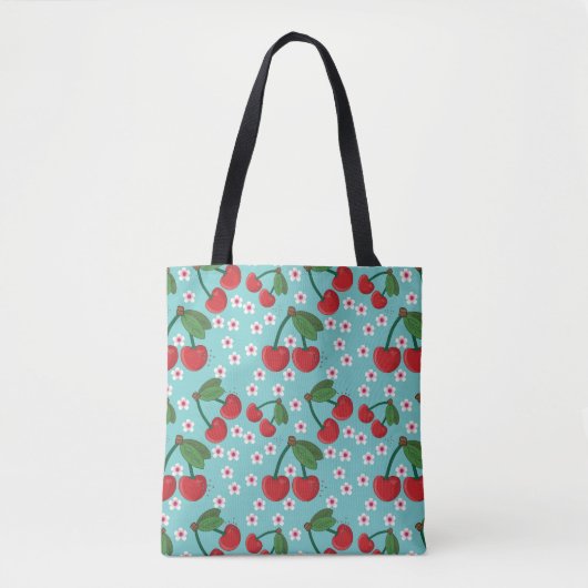 Cherry bovenaan tote bag (Voorkant)