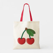Cherry bovenaan tote bag (Achterkant)