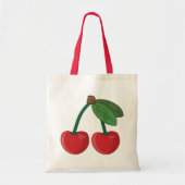 Cherry bovenaan tote bag (Voorkant)