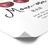 Cherry bow baby shower Momosa bar Poster (Hoek)