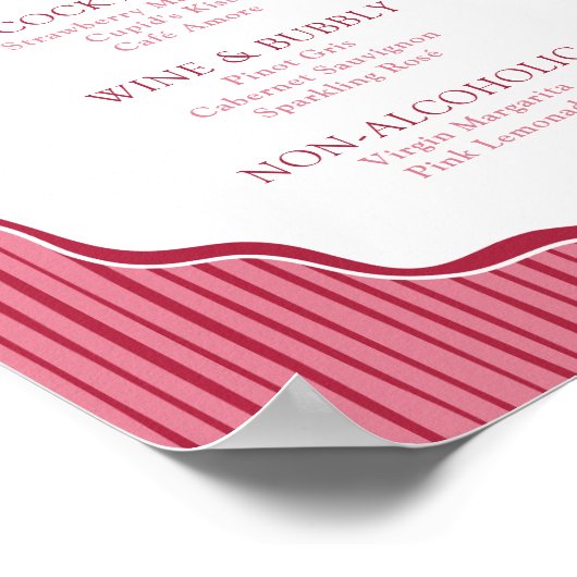 Cherry Bow Frame Drinks Poster (Hoek)