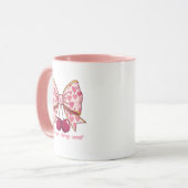 Cherry Bow Valentine’s Day Mug – Cute Kawaii Love  Mok (Voorkant links)