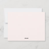 Cherry Bow Valentine’s Day Note Card Kaart (Achterkant)