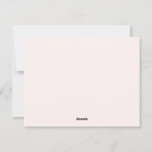 Cherry Bow Valentine’s Day Note Card Kaart (Achterkant)