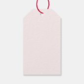 Cherry Bow Valentines Gift Tags Cadeaulabel (Achterkant)