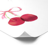 Cherry & Bow Wall Art – 4x6 Poster (Hoek)