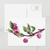 Cherry Branch Briefkaart (Voorkant / Achterkant)