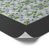 Cherry Branch en patronen Poster (Hoek)