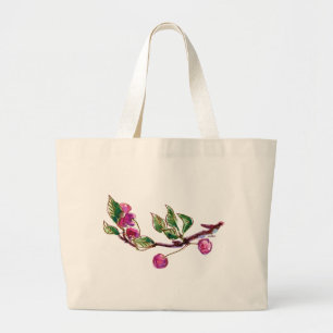 Cherry Branch Grote Tote Bag