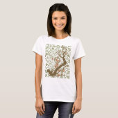Cherry Branch in Roze T-shirt (Voorkant volledig)