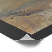 Cherry Branch op grijs 1 Poster (Hoek)