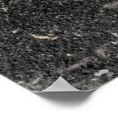 Cherry Branch, rood en zwart Poster (Hoek)