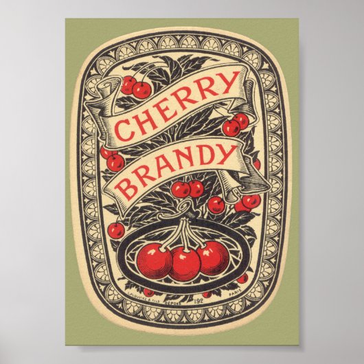 Cherry Brandy Classic  Hoesje AD Poster (Voorkant)