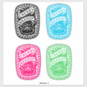 Cherry Brandy Lables Booze Alcohol art Sticker (Vel)