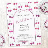 Cherry Bridal Shower Uitnodiging