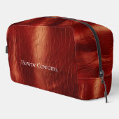 Cherry Brown textured look Toilettasje (Rechterhoek)