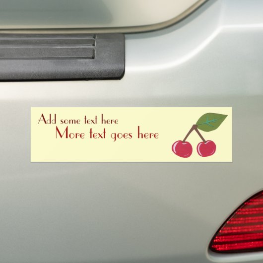 Cherry Bumpersticker (Op auto)