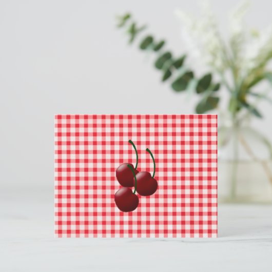 Cherry Bunch Recipe-kaarten Briefkaart (Staand voorkant)