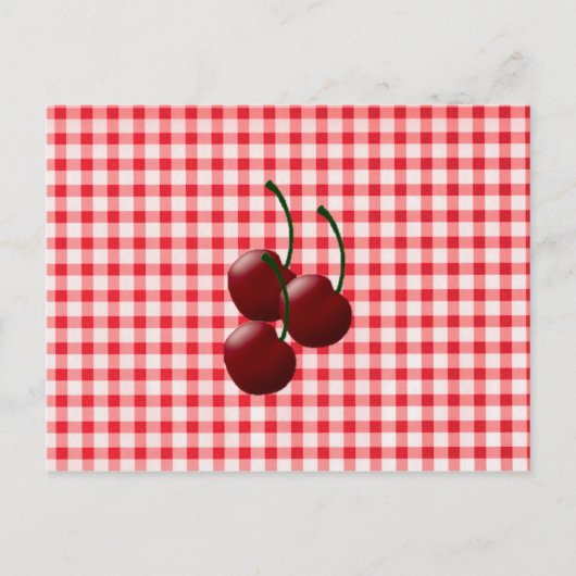 Cherry Bunch Recipe-kaarten Briefkaart (Voorkant)