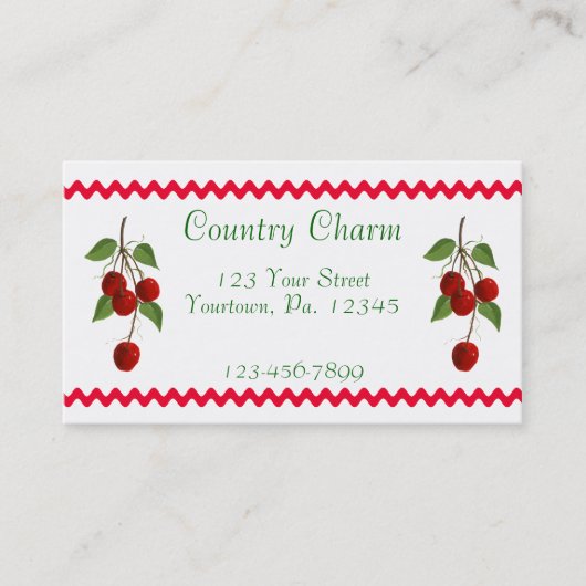Cherry Bunch Visitekaartje (Voorkant)