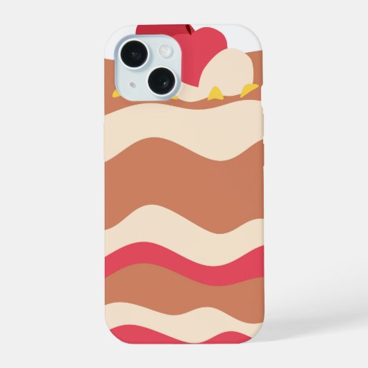 Cherry Cake iPhone 15 Case (Achterkant)