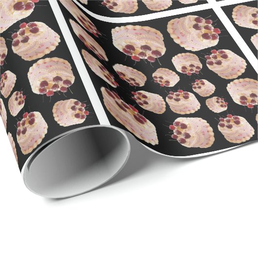 Cherry cake patroon cadeaupapier (Rol Hoek)