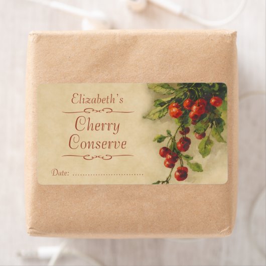 Cherry Canning label (Insitu)