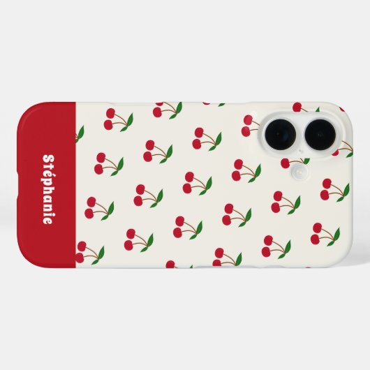 Cherry Case-Mate iPhone Case (Achterkant (horizontaal))
