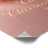 Cherry Cheesecake Day 23 april Holiday Poster (Hoek)