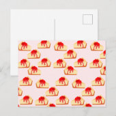 Cherry Cheesecake Dessert Briefkaart (Voorkant / Achterkant)