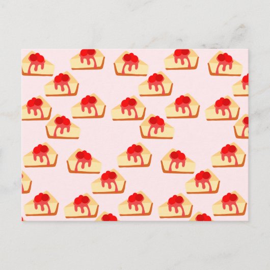 Cherry Cheesecake Dessert Briefkaart (Voorkant)