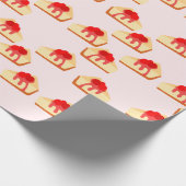 Cherry Cheesecake Dessert Cadeaupapier (Hoek)