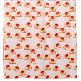 Cherry Cheesecake Dessert Douchegordijn