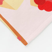Cherry Cheesecake Dessert Fleece Deken (Hoek)