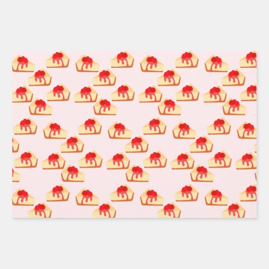 Cherry Cheesecake Dessert Inpakpapier Vel (Voorkant)