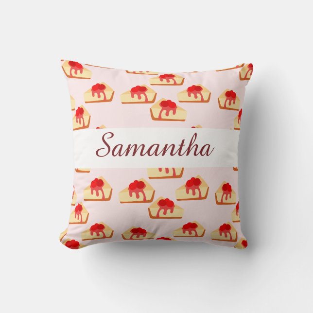 Cherry Cheesecake Dessert Kussen (Voorkant)