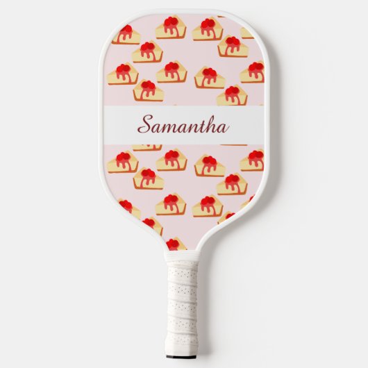 Cherry Cheesecake Dessert Pickleball Paddle (Achterkant)